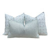 Outdoor Woven Pillow in Cool Water, Sunbrella Pillow, Lumbar striped pillow, outdoor cushion cover, designer outdoor pillow