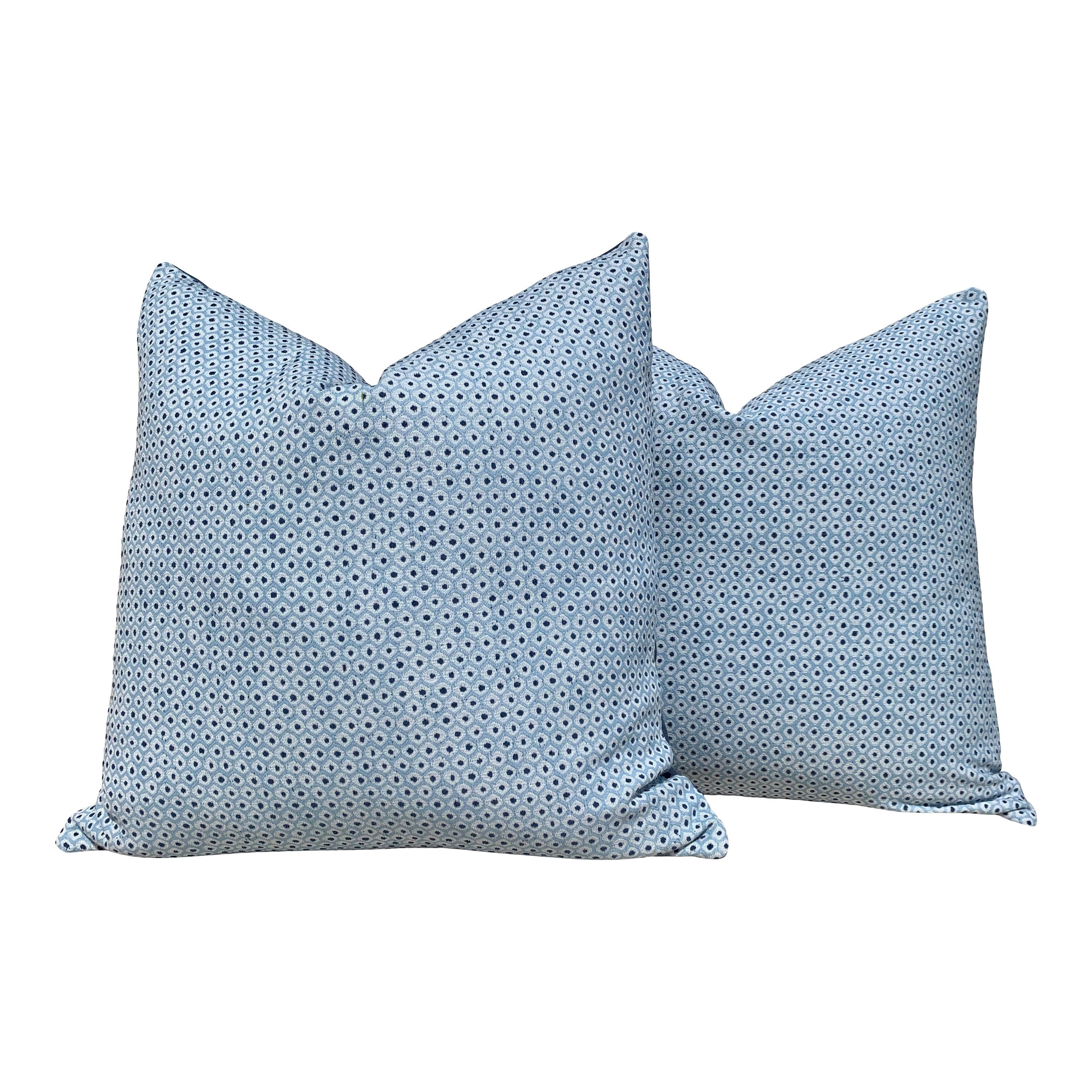 Outdoor Woven Pixie Pillow in Sky and Marine. Blue Outdoor Pillow Cover Sunbrella Pillow Lumbar Outdoor Pillow Blue Outdoor Cushion Cover