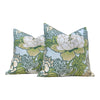 Thibaut Honshu Pillow in Robbin's Egg. Chinoiserie Floral Pillow, Accent Pillow cover, High End Cushion, Euro Sham, Designer Botanical Throw