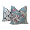 Load image into Gallery viewer, Chatelain Pillow Cover in Robbins&#39;s Egg.