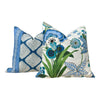 Thibaut Austin Striped Pillow in Blue. Lumbar Geometric Pillow Cover, Euro Sham Covers in Blue, Designer Pillows, Navy Blue Pillow Cover