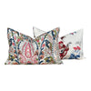 Load image into Gallery viewer, Schumacher Layla Paisley Lumbar Pillow in Multi Color. Designer Pillows, Accent Rectangular Pillows, High End Pillow Covers.