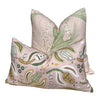 Winter Bud Floral Pillow in Blush. Designer Pillows, High End Pillow Floral Covers, Euro Sham Case 26