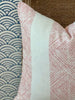 Thibaut Clipperton Stripe in Pink an White. Lumbar Geometric Pillow Cover, Euro Sham Covers in Red and Blue, Designer Pillows