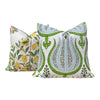 Schumacher Citrus Garden Pillow in Garden. Designer Outdoor Pillow, Josef Frank Accent Pillow, Lemon Tree Pillow Cover, Schumacher Pillow