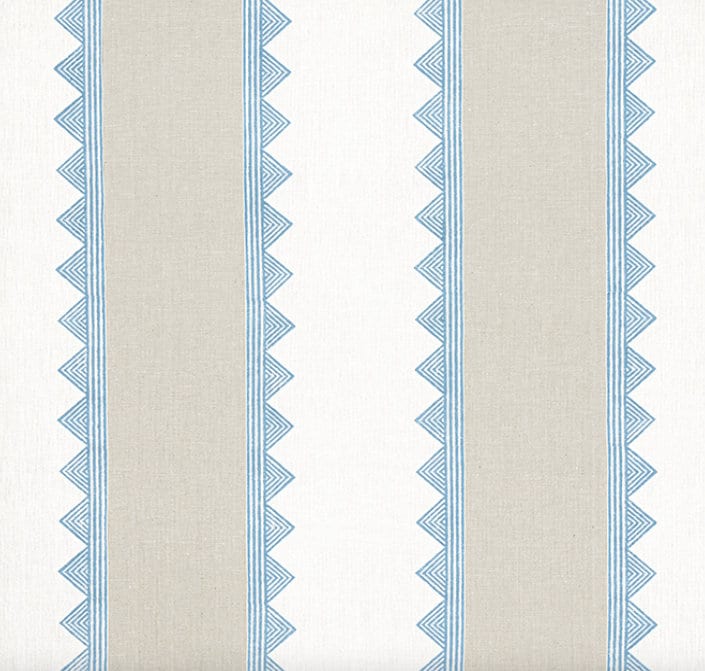Thibaut Kismet Striped Pillow in French Blue. Lumbar Striped Accent Pillow Cover, Decorative Pillow Sham, Designer Pillows, Accent Pillow