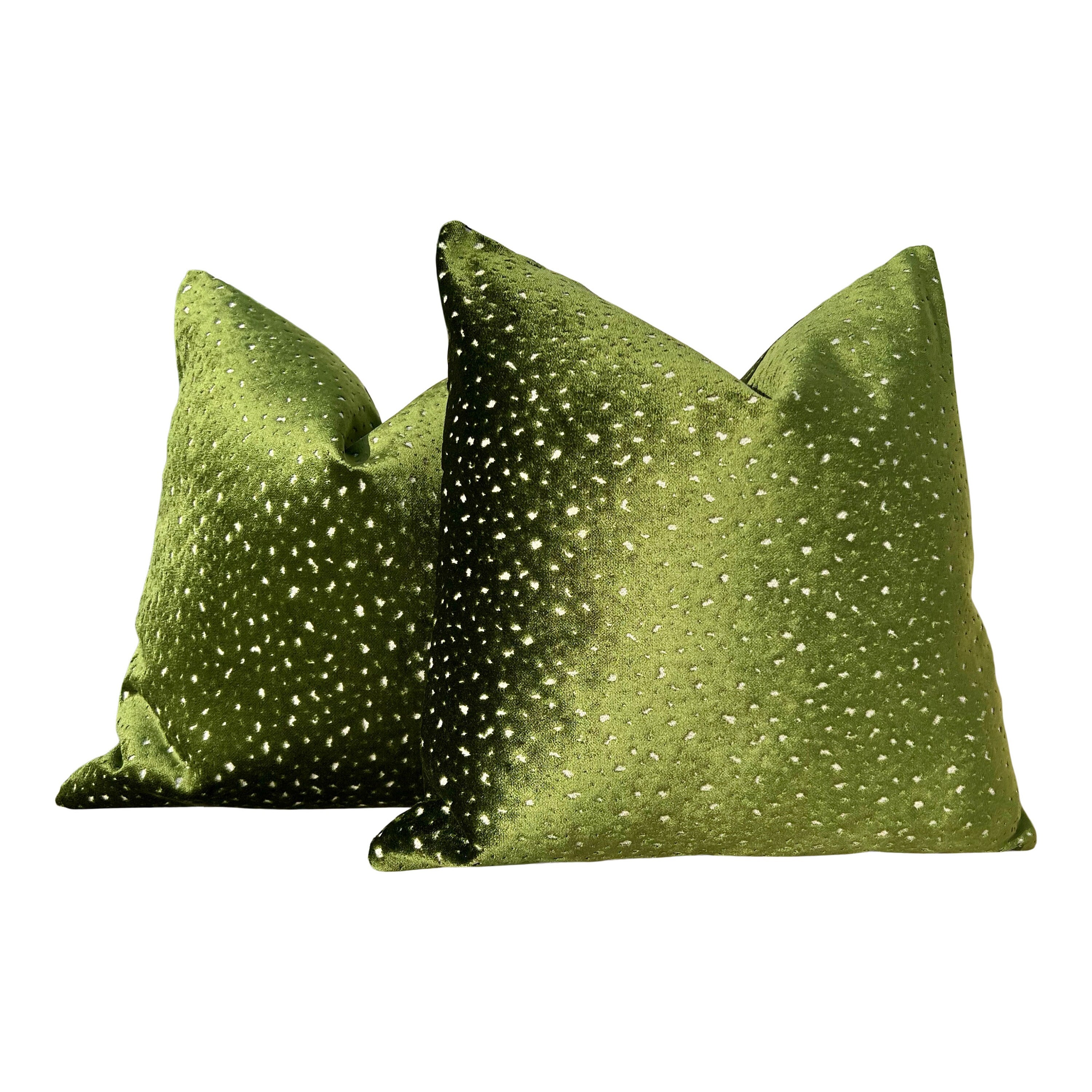 Designer Green Spotted Velvet Pillow. Accent Lumbar Animal Skin Pillow Designer Velvet Long Lumbar Pillow Decorative, Toss Throw Pillow