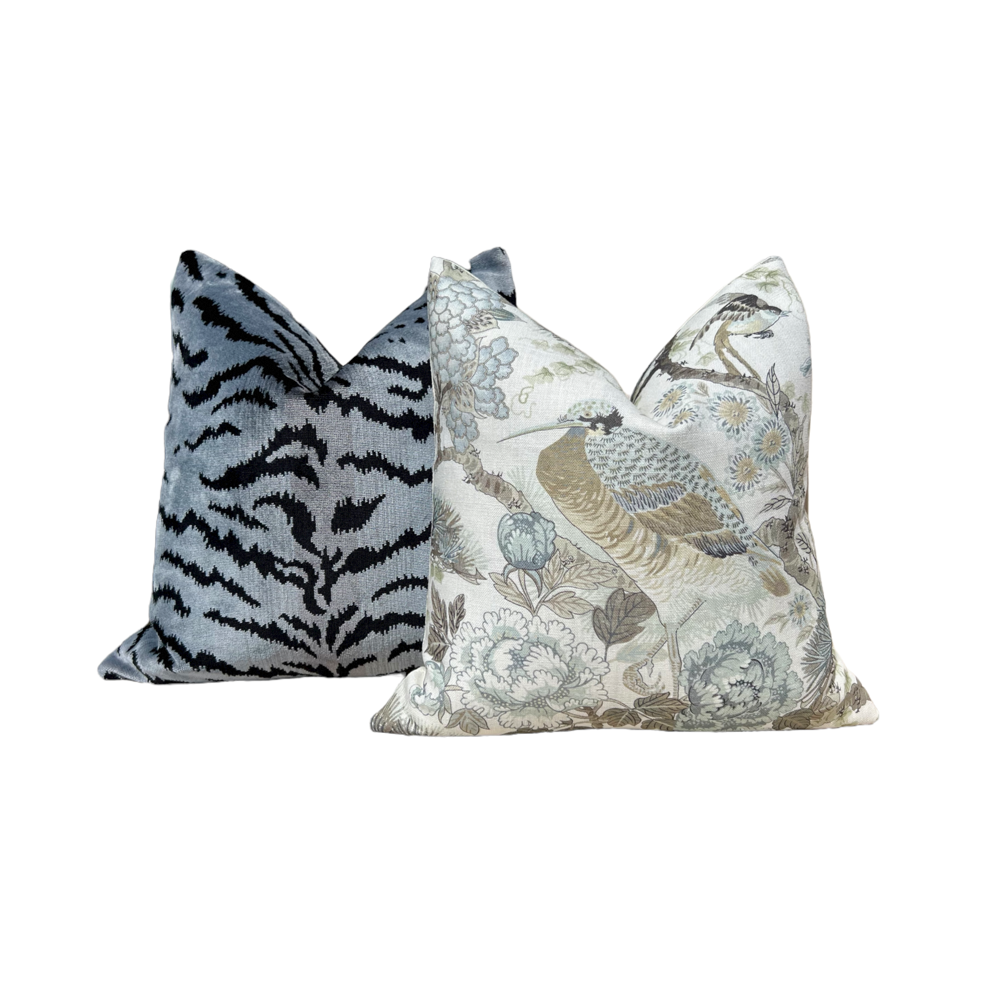 Scalamandre Shenyang Linen Pillow in Parchment.
